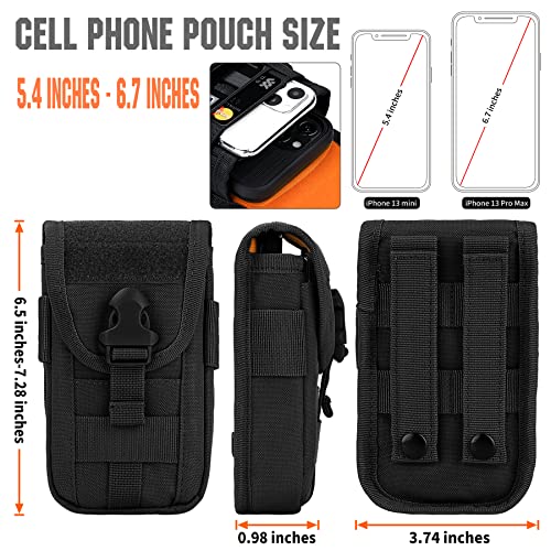 IronSeals Tactical Smartphone Pouch with US Flag Patch