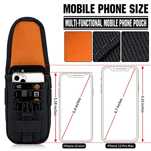 IronSeals Tactical Smartphone Pouch with US Flag Patch