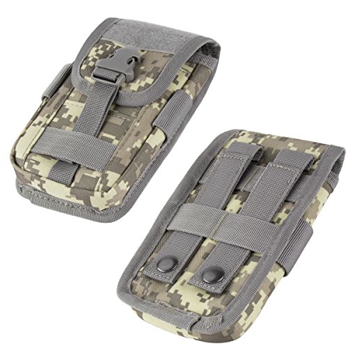 IronSeals Tactical Smartphone Pouch with US Flag Patch