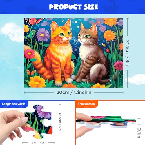 Large Piece Jigsaw Puzzles Bundle for Seniors, Dementia