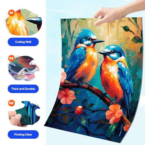 Large Piece Jigsaw Puzzles Bundle for Seniors, Dementia