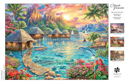 1000 Piece Jigsaw Puzzle - Tropical Oasis Theme