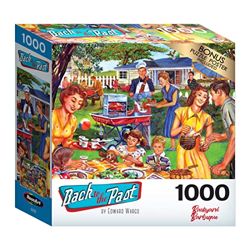 RoseArt Backyard BBQ 1000 Piece Jigsaw Puzzle Adults