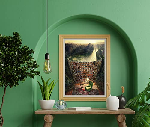 Bookshelf Canal Jigsaw Puzzle, 1000 Pieces for Adults