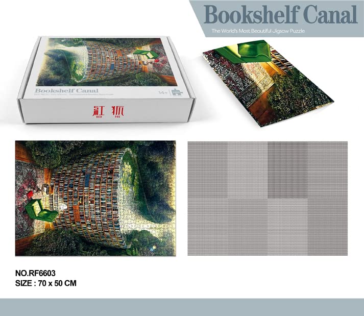 Bookshelf Canal Jigsaw Puzzle, 1000 Pieces for Adults