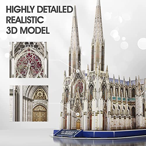 3D National Geographic St. Patrick's Cathedral Puzzle Kit