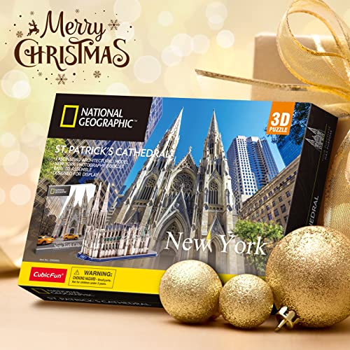 3D National Geographic St. Patrick's Cathedral Puzzle Kit