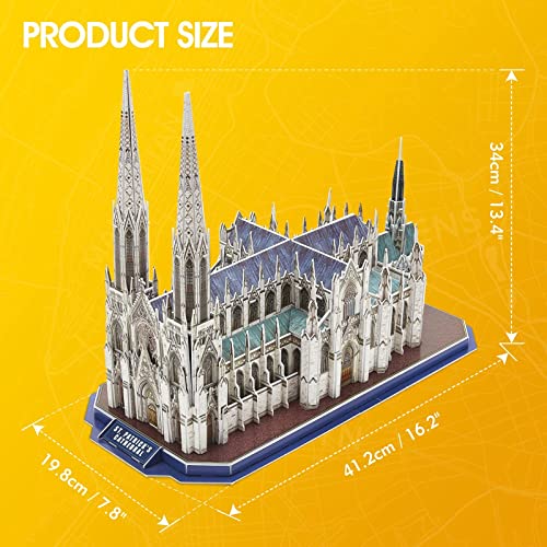 3D National Geographic St. Patrick's Cathedral Puzzle Kit
