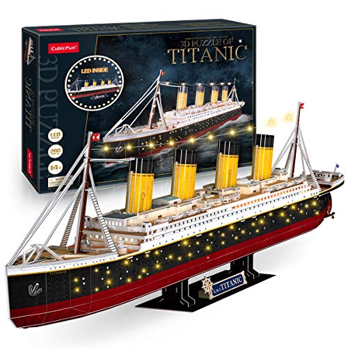 Titanic 3D Puzzle - Large LED Ship Decor