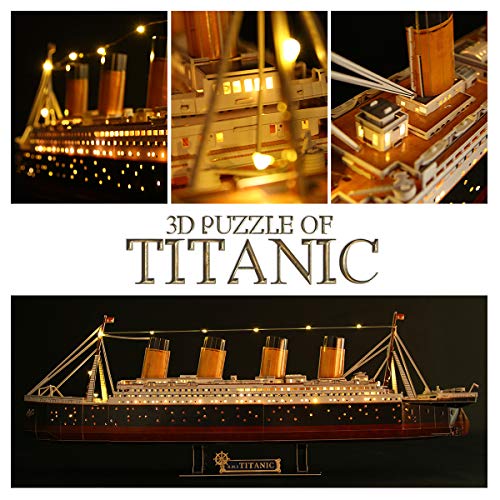 Titanic 3D Puzzle - Large LED Ship Decor