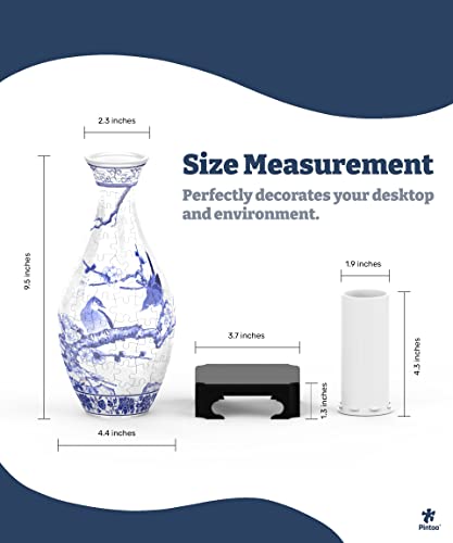 Pintoo 3D Puzzle Vase - Magpies on Plum Tree