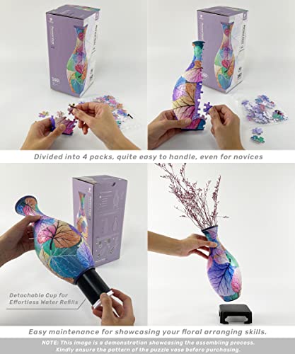 Pintoo 3D Puzzle Vase - Magpies on Plum Tree