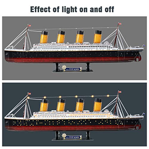 Titanic 3D Puzzle - Large LED Ship Decor