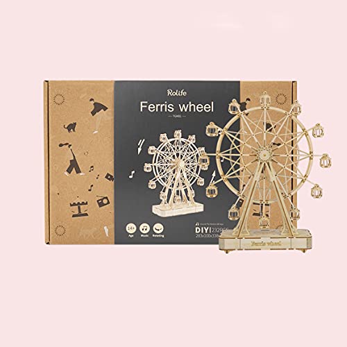 3D Wooden Ferris Wheel Puzzle for Adults & Kids