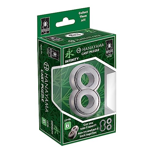 Infinity Hanayama | Mensa Rated Metal Puzzle for Ages 12+