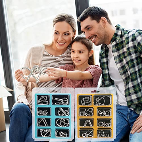 16 Pack Lezhi IQ Brain Teaser Puzzle Games