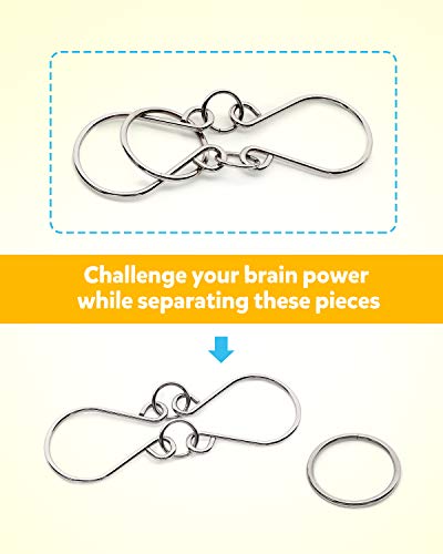 Coogam Metal Wire Puzzle Set: Brain Teaser Collection