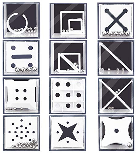 12Pcs IQ Maze Game Puzzle Boxes for Kids & Adults