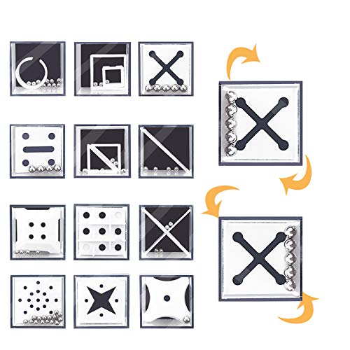12Pcs IQ Maze Game Puzzle Boxes for Kids & Adults