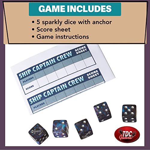 Ship Captain Crew Dice Game - family fun!