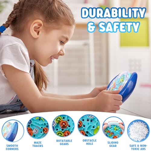 SEVENKA 2 Pack Maze Puzzle Games for Kids