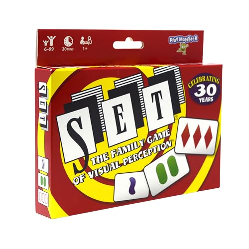 SET - Family Card Game of Visual Perception, Ages 8+