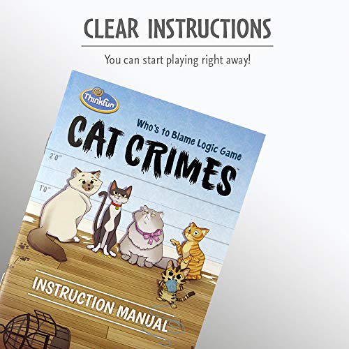ThinkFun Cat Crimes: Fun Logic Game for All Ages