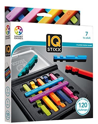 IQ Stixx Travel Game with 120 Challenges, Ages 7+