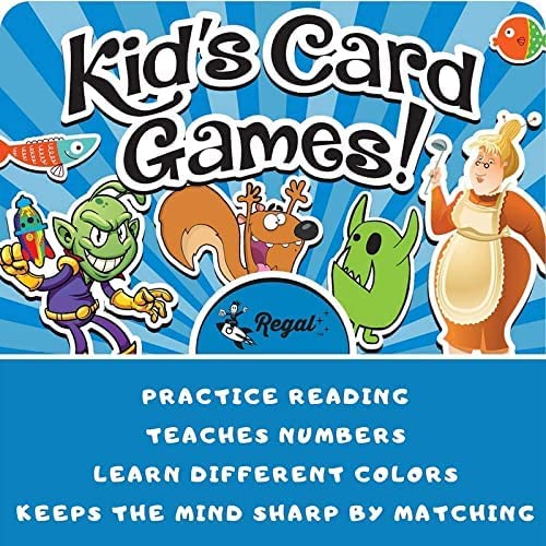 Kids Card Game Bundle: Go Fish, Crazy 8's