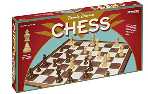 Pressman Family Classics: Folding Chess Set with Full-Size Pieces