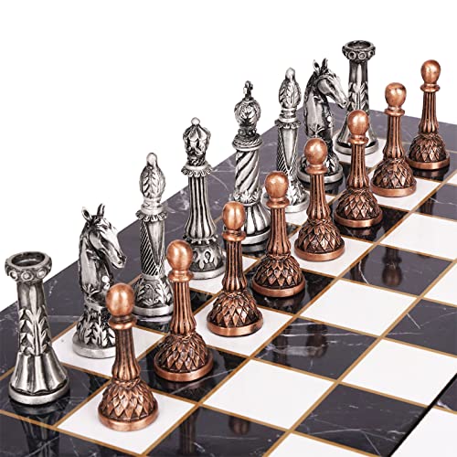 Marble Chess Set for Adults & Kids - Travel Friendly