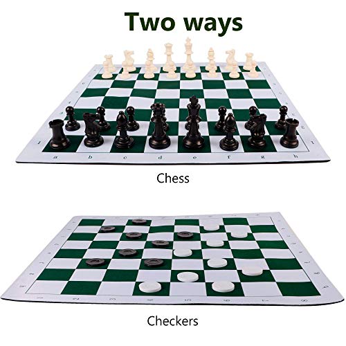 20" Portable Chess & Checkers Set for Travel