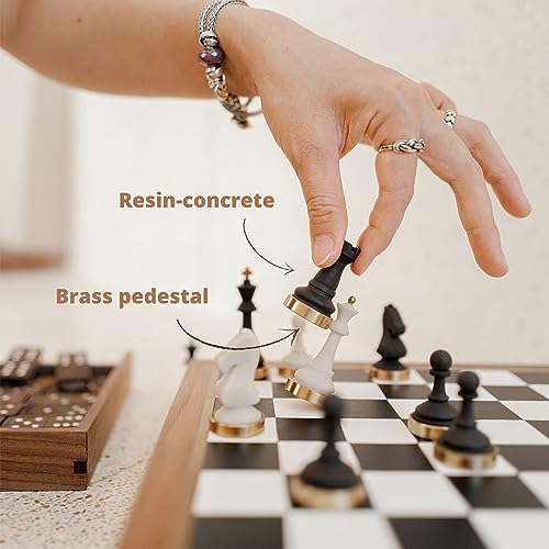Handmade Luxury Wooden Chess Set with Weighted Pieces