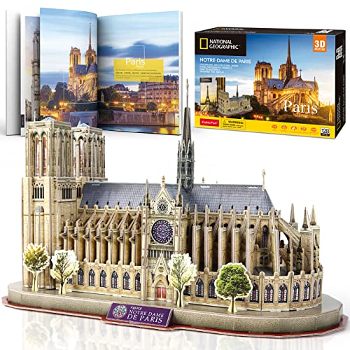 Notre Dame de Paris 3D Puzzle - 128 Pieces