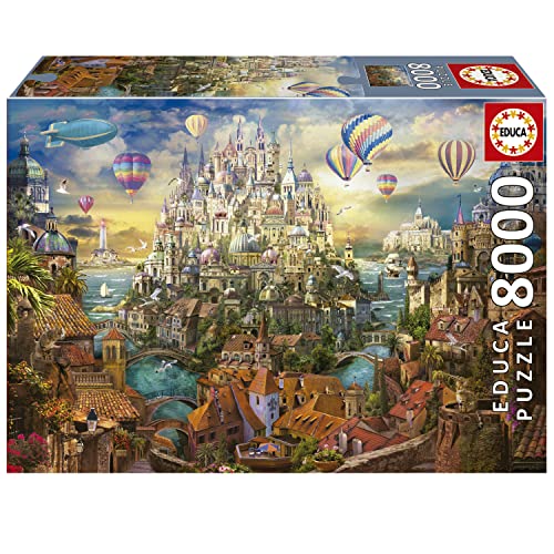 Educa Dreamtown 8000 Piece Jigsaw Puzzle with Glue
