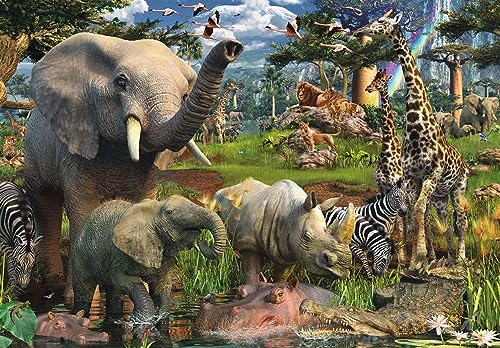 Ravensburger At The Waterhole 18000 Piece Puzzle Adult