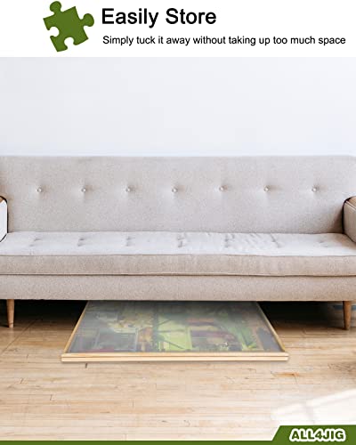 2000 Piece Wooden Rotating Puzzle Board Table for Adults