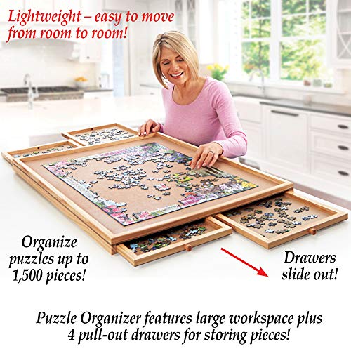 Jigsaw Puzzle Organizer with Drawers - Perfect Gift