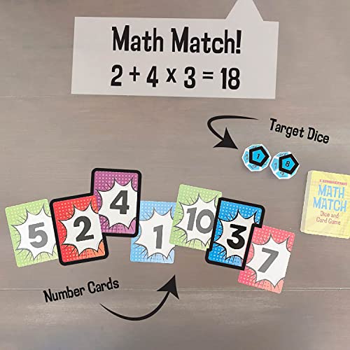 Scholastic Math Match Travel Dice Game - Fun Educational Puzzle