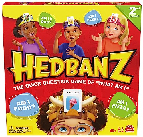 Hedbanz 2023 Edition Picture Guessing Board Game - Fun for Family Game Night!