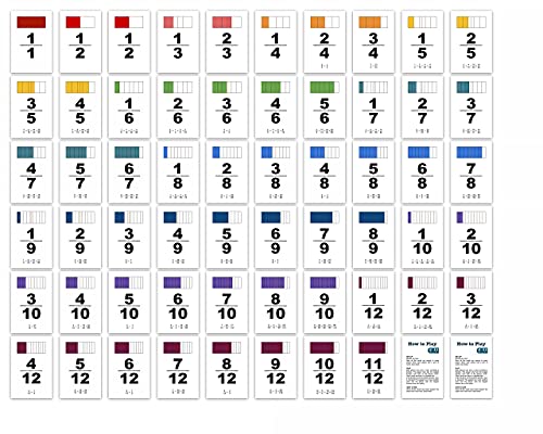 Fraction War Fun Math Game for Grades 2-5 (1 Pack)