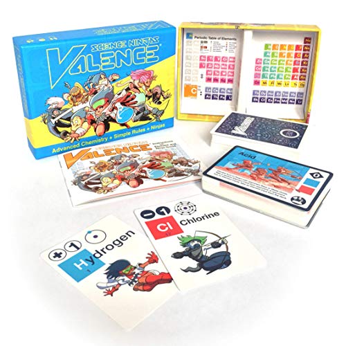 Science Ninjas: Valence Card Game - Exploring Chemical Reactions!