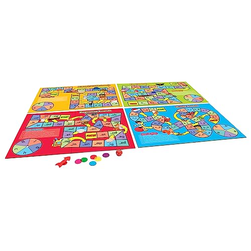 Phonics Board Games Set for Ages 4-5