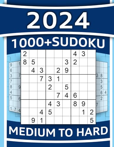 1000+ Challenging Sudoku Puzzles: Full Solutions & Helpful Hints
