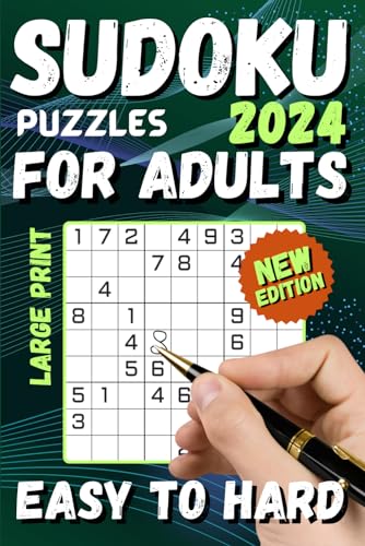 Large Print Sudoku Puzzles: Easy to Hard