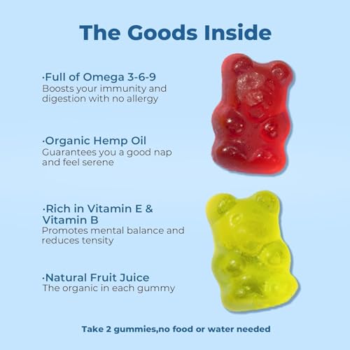 Extra Strength Hemp Gummies for Peaceful Relaxation, USA-made