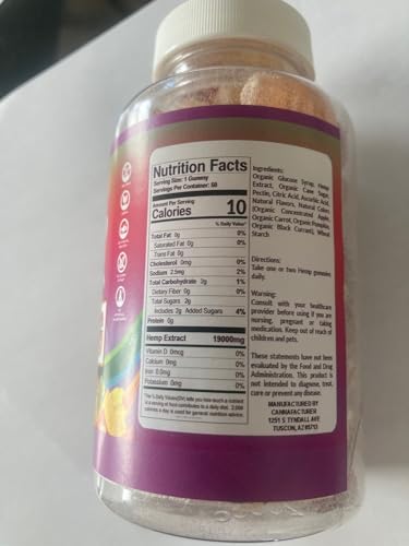 Organic Hemp Gummies with High Potency Hemp Oil