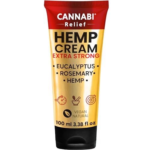 High strength Cannabi Relief Hemp Cream 3.38 oz
