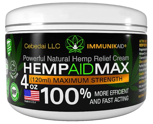 USA-Made Instant Hemp Cream for Muscle & Joint Relief