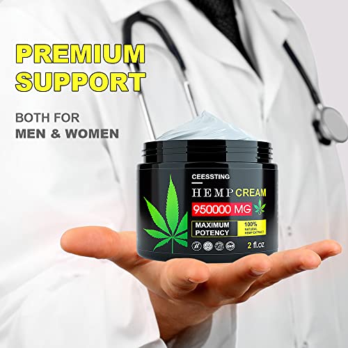 2 Pack Hemp Cream - Hydrating Moisturizer - 4 oz